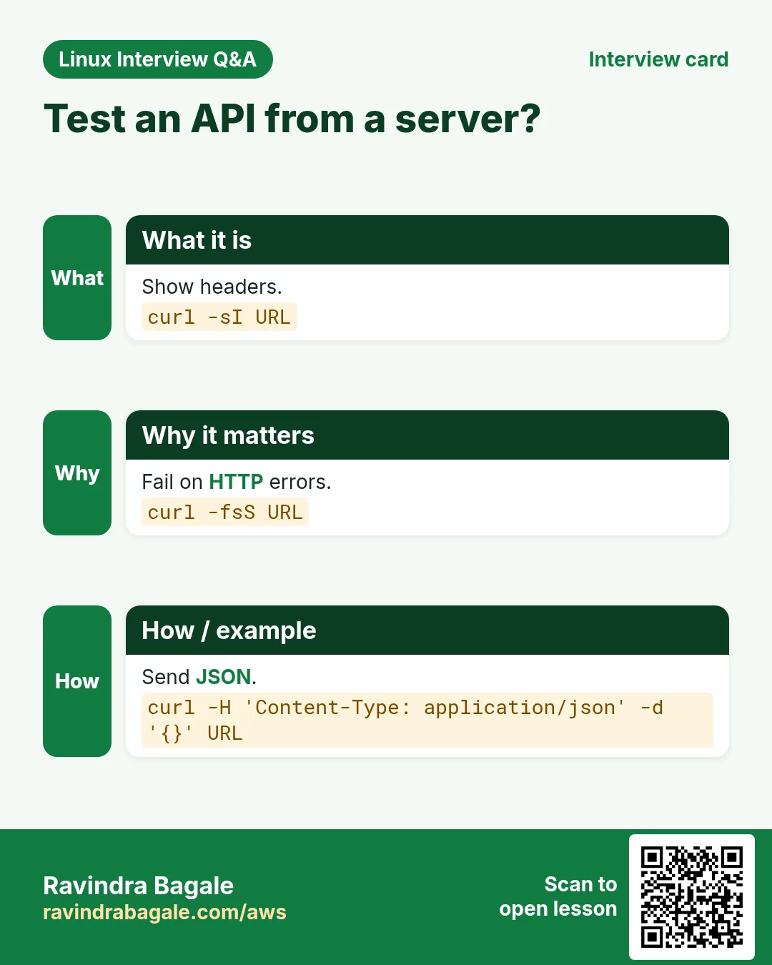 Test an API from a server?. Show headers. Fail on HTTP errors. Send JSON.