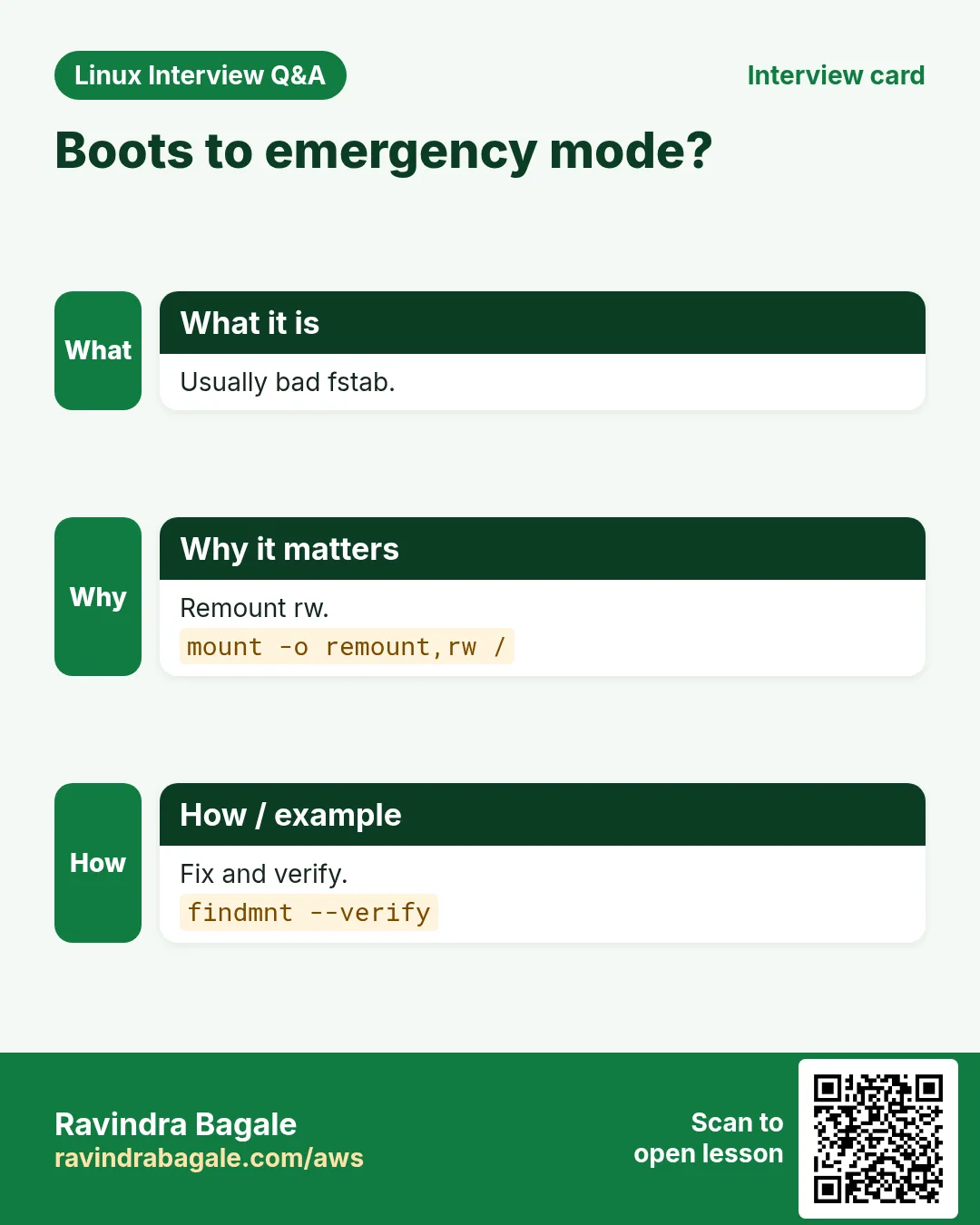 Boots to emergency mode?. Usually bad fstab. Remount rw. Fix and verify.